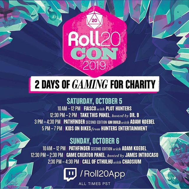 If you’re snuggling up at home today, pop over to @roll20app on Twitch for our virtual convention and an announcement about one of our upcoming projects that I’ve been a part of!